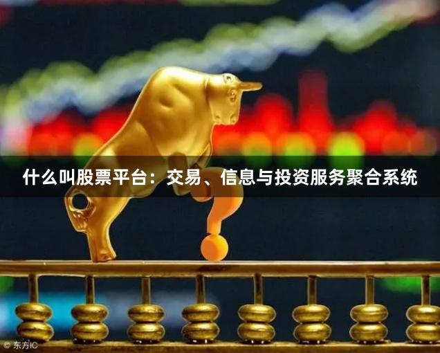 什么叫股票平台：交易、信息与投资服务聚合系统